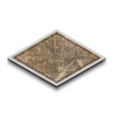 Minneapolis Diamond Shaped City Map, Custom Diamond Shaped Wall Art, City Map Canvas