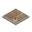 Philadelphia Diamond Shaped City Map, Custom Diamond Shaped Wall Art, City Map Canvas