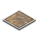 Sacramento Diamond Shaped City Map, Custom Diamond Shaped Wall Art, City Map Canvas