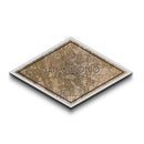 San Antonio Diamond Shaped City Map, Custom Diamond Shaped Wall Art, City Map Canvas