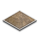 San Jose Diamond Shaped City Map, Custom Diamond Shaped Wall Art, City Map Canvas