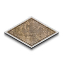 Indianapolis Diamond Shaped City Map, Custom Diamond Shaped Wall Art, City Map Canvas