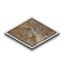 Washington D.C Diamond Shaped City Map, Custom Diamond Shaped Wall Art, City Map Canvas