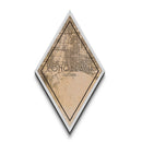 Long Beach Diamond Shaped Travel Poster, Custom Diamond Shaped Wall Art, City Map Canvas