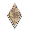 Tucson Diamond Shaped Travel Poster, Custom Diamond Shaped Wall Art, City Map Canvas