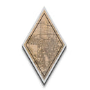 West Valley City Diamond Shaped Travel Poster, Custom Diamond Shaped Wall Art, City Map Canvas