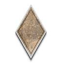 Albuquerque Diamond Shaped Travel Poster, Custom Diamond Shaped Wall Art, City Map Canvas