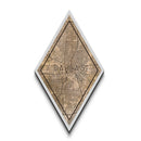 Dallas Diamond Shaped Travel Poster, Custom Diamond Shaped Wall Art, City Map Canvas