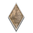 El Paso Diamond Shaped Travel Poster, Custom Diamond Shaped Wall Art, City Map Canvas