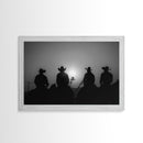 Cowboy Prints Framed Wall Art, Western Decor, Black and White Photography, Western Decor, Wild West Art, Cowboy Art, Wild West Art Print