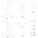 4-Tier Metal Plant Stand Indoor Outdoor