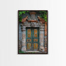 Change223 Colorful Indian Architecture Canvas Print, Traditional Art if India, Photography Print, Indian Wall Art, Living Room Decor