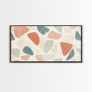Abstract Shapes Geometric Wall Art Canvas Print, MCM Style Home Decor, Above Sofa Art Home Decor