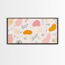 Mid Cenutry Modern Retro 90s Inspired Shopping Mall Wall Art Canvas Print, Abstract Art, Horizontal Canvas Ready To Hang