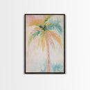 Oil Painting Print of a Palm Tree, Coastal Decor, Beach House Art, Beach Art, Vacation Gift, Pink Decor, Preppy Decor, Preppy Art