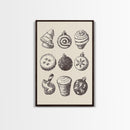 Rustic Boho Christmas Cookies Canvas Print - Framed Canvas - Minimalist Christmas Art - Boho Christmas Art - Rustic Christmas Art