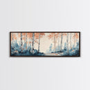 Original Birch Forest Oil Painting Print, Birch Tree Art, Birch Tree Painting, Panoramic Wall Art, Centerpiece Art, Statement Piece Art, Custom Art