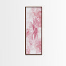 Elegant Mehndi Hand Art Framed Canvas Print - Light Pink Wall Art, Botanical Prints, Whimsical Art, Yoga Art, Gift Idea Her, Bedroom Decor