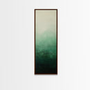 Sage Green Ombre Framed Canvas Print Minimalist Abstract Art Vertical Wall Decor Modern Green Wall Art Bedroom Accent Piece