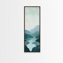 Misty River Landscape Canvas Print Smoky Mountain Art Coastal Wall Art Bedroom or Living Room Rustic Decor Panoramic Wall Piece