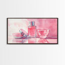 Light Pink Wall Art Canvas Print, Modern Minimalist Art, Whimsical Home Decor, Therapy Art Piece, Light Pink Abstract Art Gift Idea