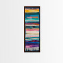 Textile Abstract, Colorful Patterns, Woven Design, Framed Canvas Print, Moroccan wall art, geometric wall art, boho art, vibrant art
