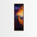 Canyon Glow, mountain painting, sunset landscape, Joshua tree art, southwest wall art, framed canvas print, above couch art