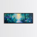 Lush Jungle Pathway Painting Tropical Rainforest Wall Art Greenery Nature Decor Vibrant Botanical Artwork Boho Living Room