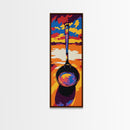 Sunrise Pan, Kitchen Wall Art, Culinary Aesthetic, Framed Canvas Print, Cooking Inspired Decor, Retro Style, Unique Chef Gift, Modern Art