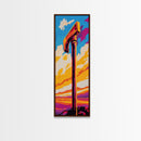 Towering Hammer Sunset, Framed Canvas Print, Fantasy Artwork, Bold Abstract Decor, Dramatic Home Accent, Unique Wall Art, Gift Idea