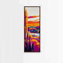 Golden Prairie, Sunset Horizon, Wheat Field, Rural Scene, Framed Canvas Print, Rustic Farmhouse Art, Autumn Wall Art, Cozy Decor