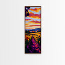 Vineyard Sunset, Rolling Hills, Canvas Print, Wine Lover Wall Art, Rustic Farmhouse Decor, Scenic Landscape Art, Warm Color Palette