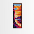 Grand Canyon, River View, Sunset Painting, Canvas Print, Western Landscape, Earthy Tones, Living Room Art, Southwest Home Aesthetic