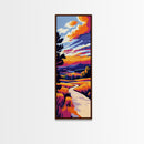 Nature Trail, Autumn Glow, Scenic Art, Canvas Print, Cozy Home Wall Art, Rustic Decor, Fall Landscape, Gift Idea