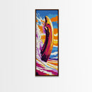 Canyon Sunset, Colorful Wall Art, Western Landscape, Framed Canvas Print, Southwest Decor, Rustic Living Room Art