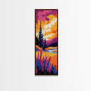 Wilderness Trail, Colorful Landscape, Nature Lover Art, Framed Canvas Print, Adventure Home Decor, Hiking Wall Art