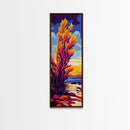 Wild Grass, Sunset Glow, Tranquil Nature, Canvas Print, Boho Wall Art, Bedroom Decor, Earthy Tones, Cozy Autumn Landscape
