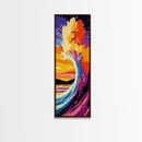 Giant Wave, Ocean Art, Framed Canvas Print, Surf Wall Art, Nautical Decor, Beach House Painting, Coastal Wall Art, Sea Lovers Gift