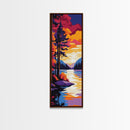 Forest Serenity, Misty Mountain Art, Nature Escape Wall Decor, Tranquil Wilderness Scene, Canvas Print, Rustic Cabin Wall Art