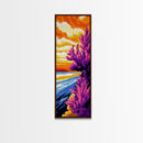 Vibrant Coral, Tropical Art, Ocean Theme, Coastal Home, Underwater Painting, Beach House Decor, Canvas Print, Boho Style