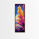 Serene Horizon, Sunset Waters, Tranquility Art, Nature Reflection, Living Room Accent, Minimalist Style, Canvas Print, Relaxing Vibes