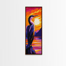 Majestic Bird, Nature Wildlife, Coastal Scene, Bird Art, Tranquil Beauty, Unique Wall Art, Living Room, Canvas Print, Vibrant Colors
