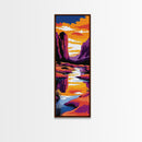 Canyon River, Desert Landscape, Southwest Art, Bold Colors, Dramatic Sky, Adventure Theme, Rustic Home, Living Room, Canvas Print