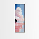 Sunset Reflection, Pastel Clouds, Serene Landscape, Canvas Print, Tranquil Art, Modern Home Decor, Office Wall Art, Beach House Style