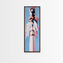 Feathered Totem, Tribal, Dreamy, Canvas Print, Boho Wall Art, Ethereal Painting, Spiritual Decor, Modern Artistic Decor