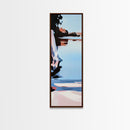Lake Reflection, Autumn Landscape, Serene Nature, Boho Aesthetic, Peaceful Water, Bedroom Wall Art, Warm Colors, Canvas Print