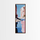 Canyon River, Rocky Reflections, Framed Canvas Print, Southwest Landscape, Desert Aesthetic, Serene Nature Art, Living Room Decor
