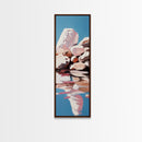 Tranquil Reflection, Soft Pastel Landscape, Minimalist Water Art, Nature Inspired, Calming Wall Art, Zen Home Decor, Canvas Print