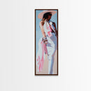 Western Chic, Cowgirl Art, Fashion Wall Art, Canvas Print, Boho Aesthetic, Stylish Home Decor, Minimalist Design, Modern Portrait