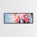 Flower Bicycle, Romantic Aesthetic, Feminine Wall Art, Soft Pastel Painting, Canvas Print, Bedroom Wall Art, French Chic Decor